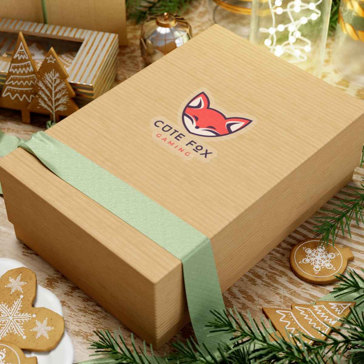 Cute Fox Stickers - Gaming Kiss-Cut Stickers Paper products
