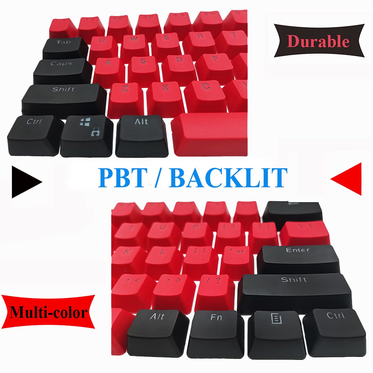 GTSP 61 Keycaps 60 Percent, Ducky One 2 Mini Keycaps for Mechanical Keyboard OEM Profile RGB PBT Keycap Set with Key Puller for Cherry MX Switches SK 61/Joker (Only keycaps) Blue