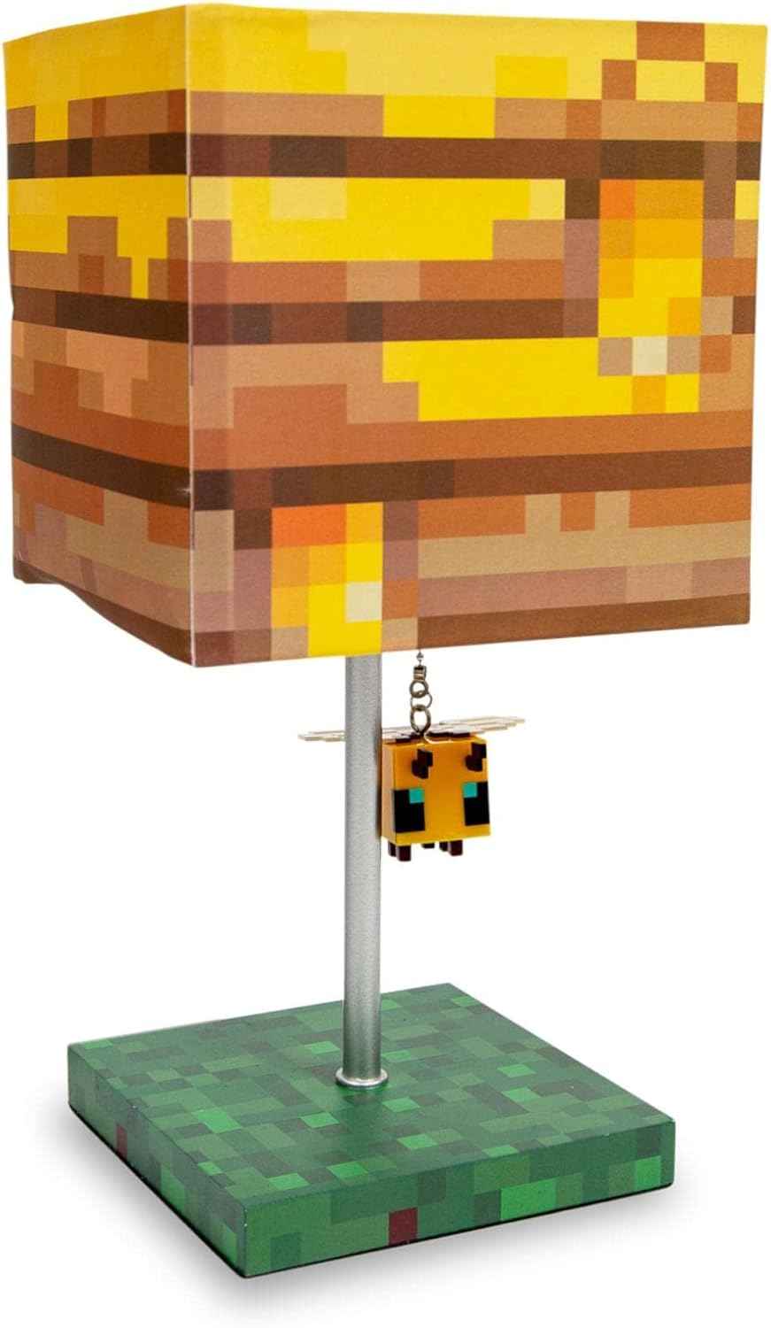 Minecraft Bee Lamp - Yellow Bee Nest Mood Light with 3D Puller | Kids Desk Lamp Home Decor