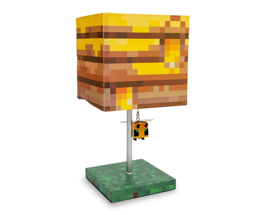 Minecraft Bee Lamp - Yellow Bee Nest Mood Light with 3D Puller | Kids Desk Lamp Home Decor