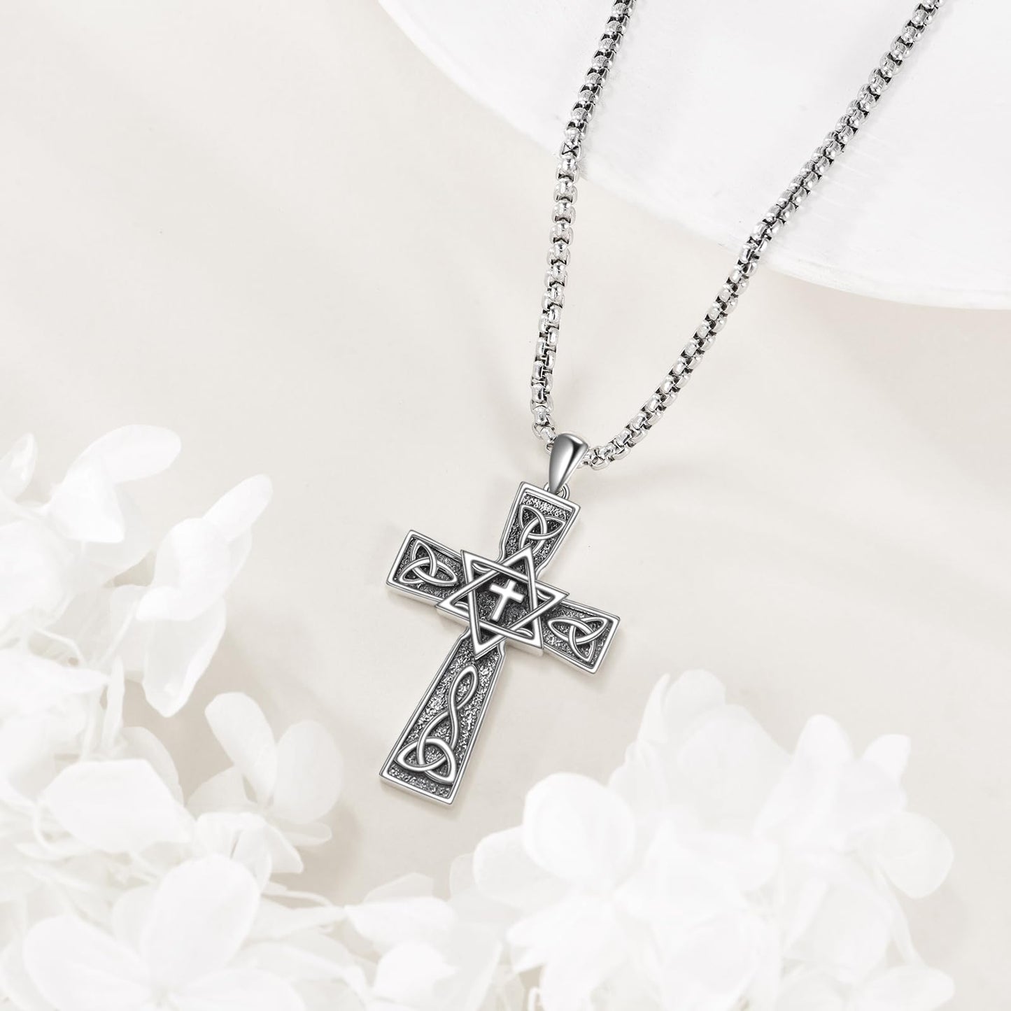 Viking Necklace for Men Sterling Silver Arrowhead/Therian/Raven/Thors Hammer Pendant Necklaces Jewelry Gifts for Men Women