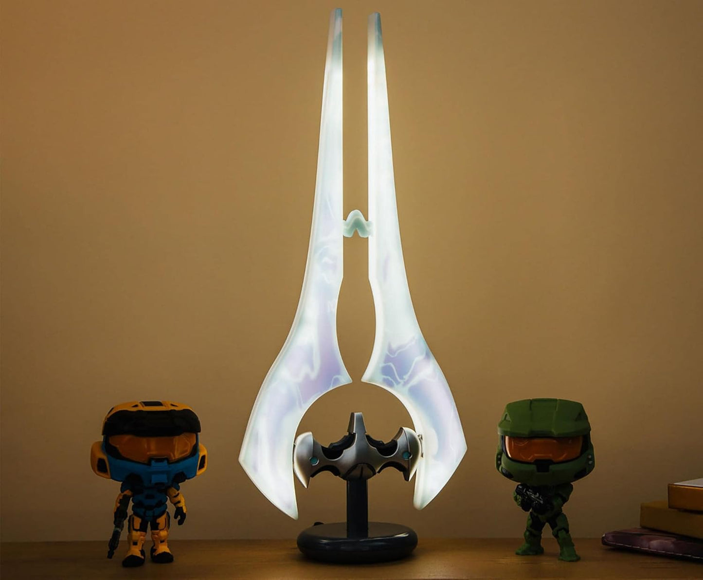 Ukonic Halo Light-Up Covenant Energy Sword Collectible Desktop Lamp with LED Light | Video Game-Themed Room Essentials | Bedside Table Lamp, Home Decor Accessories | 14 Inches Tall