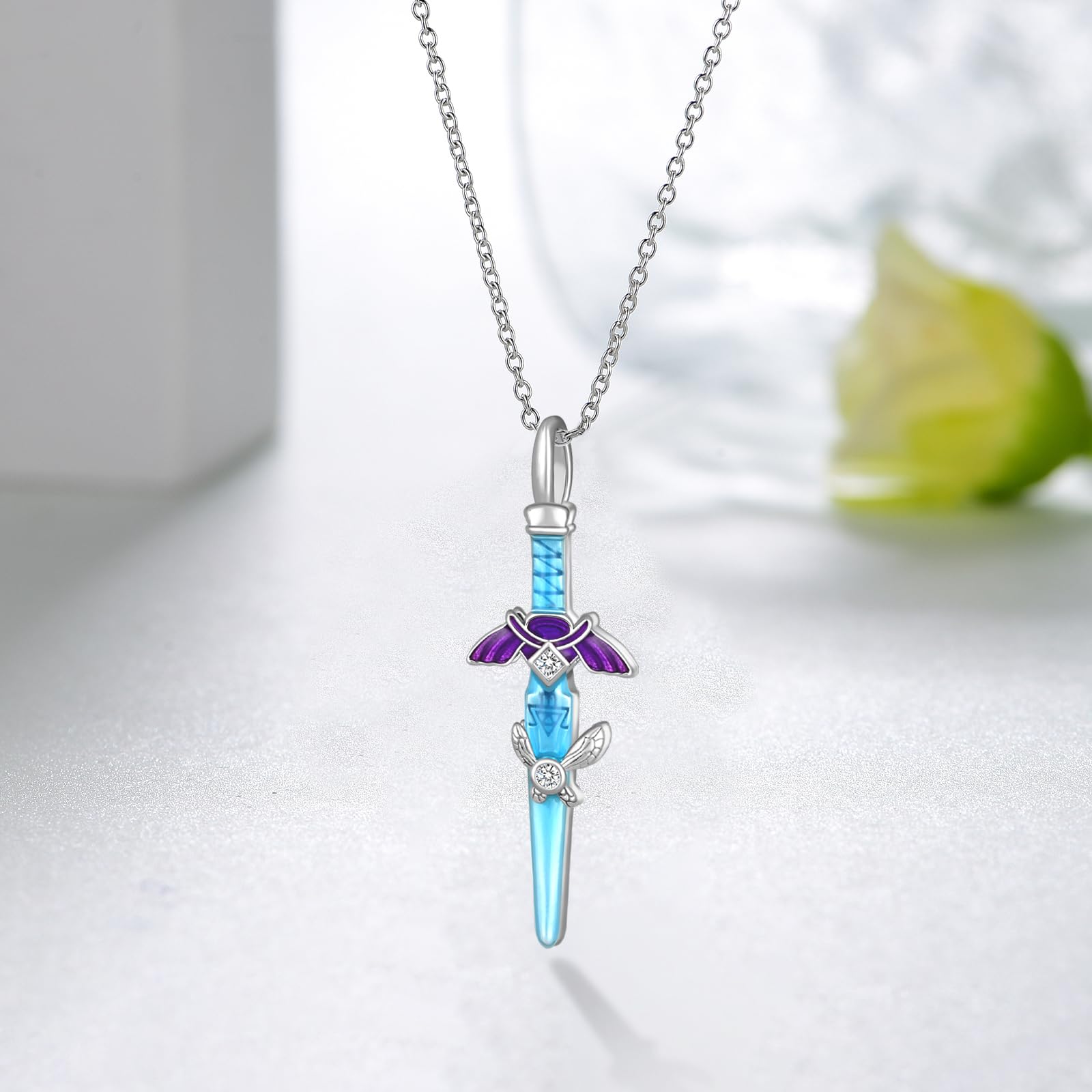 Master Sword Necklace – Sterling Silver Link Sword Pendant | Hyrule Warriors Jewelry Jewelry