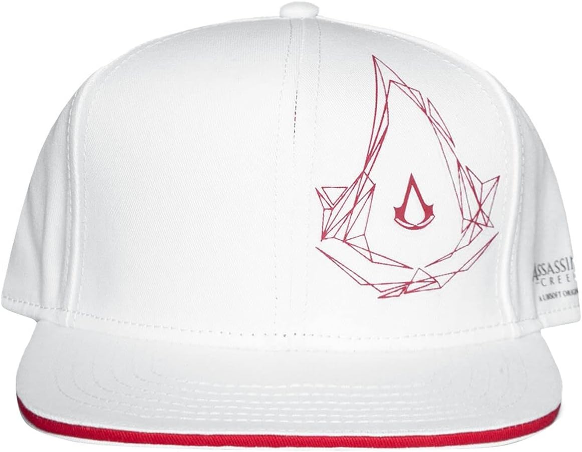 Assassin's Creed Baseball Cap Side Logo Official White Snapback Size One Size