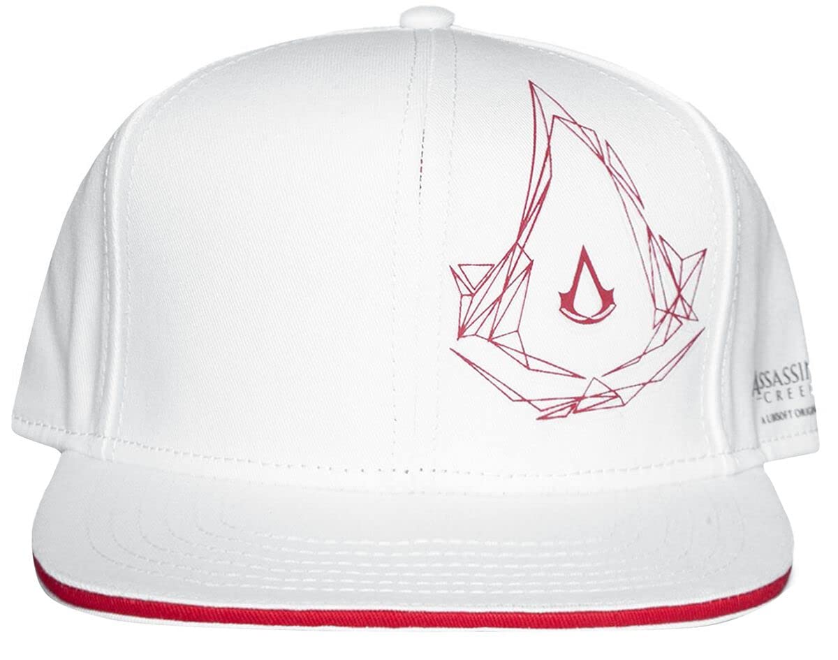 Assassin's Creed Baseball Cap Side Logo Official White Snapback Size One Size