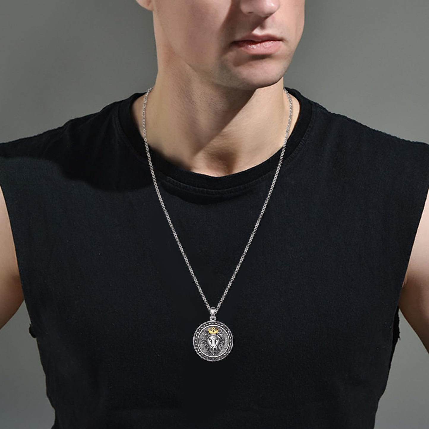 Viking Necklace for Men Sterling Silver Arrowhead/Therian/Raven/Thors Hammer Pendant Necklaces Jewelry Gifts for Men Women