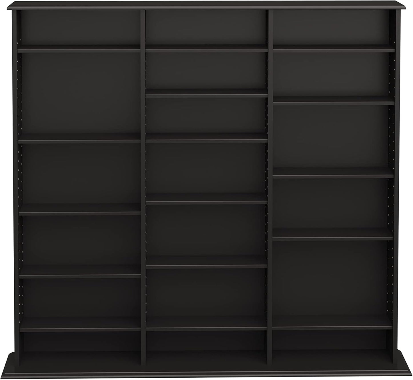Wall Storage Cabinet - Prepac Triple Width Black Composite Wood Cabinet Home Decor