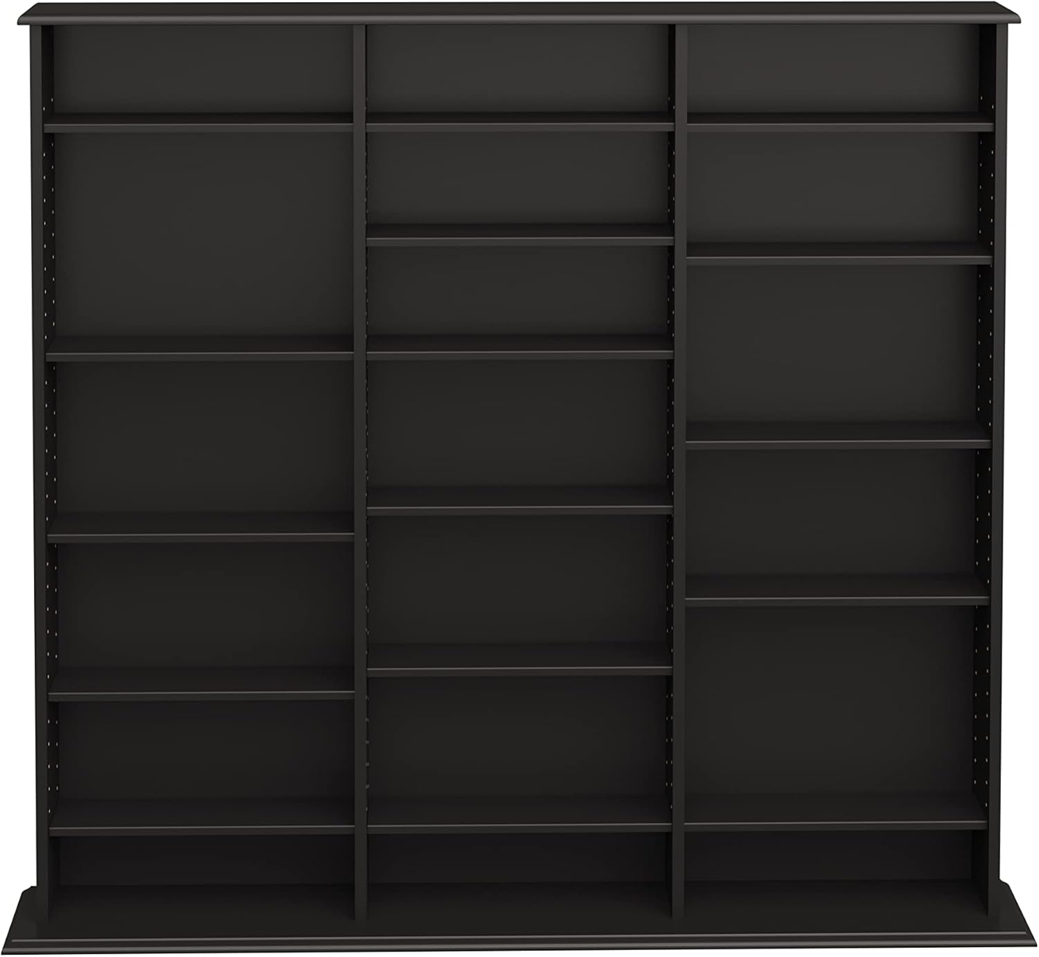 Wall Storage Cabinet - Prepac Triple Width Black Composite Wood Cabinet Home Decor