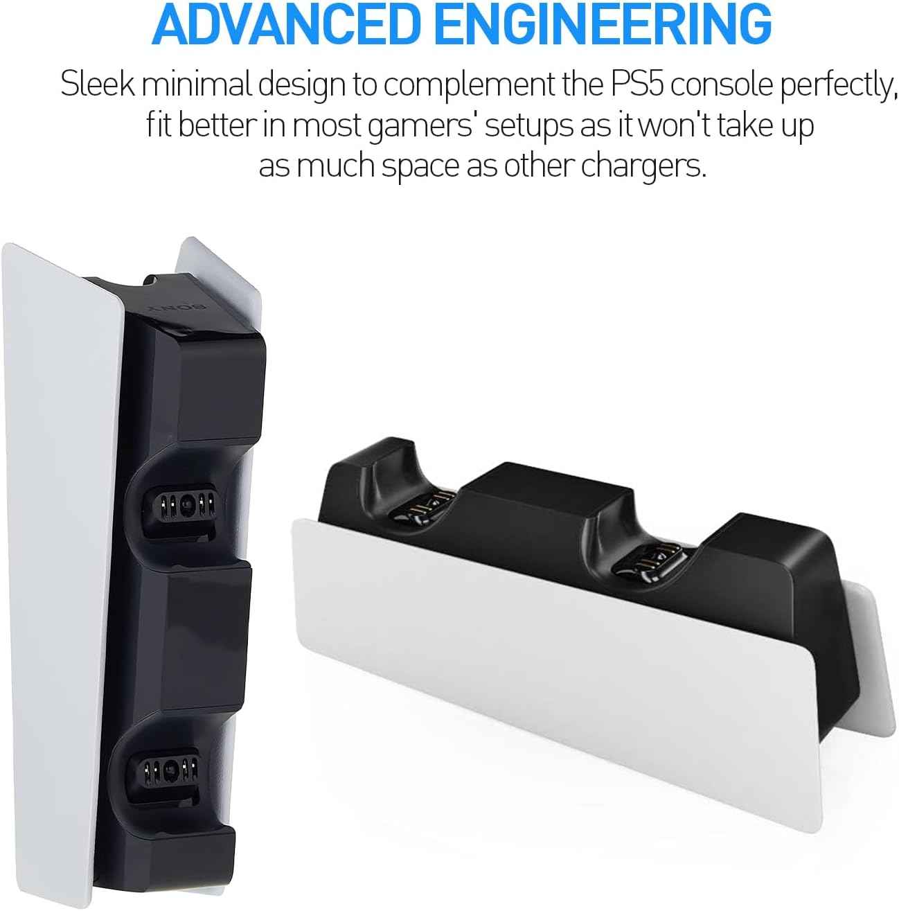 PS5 Controller Charger | Dual Charging Dock - Charge Two Controllers Fast