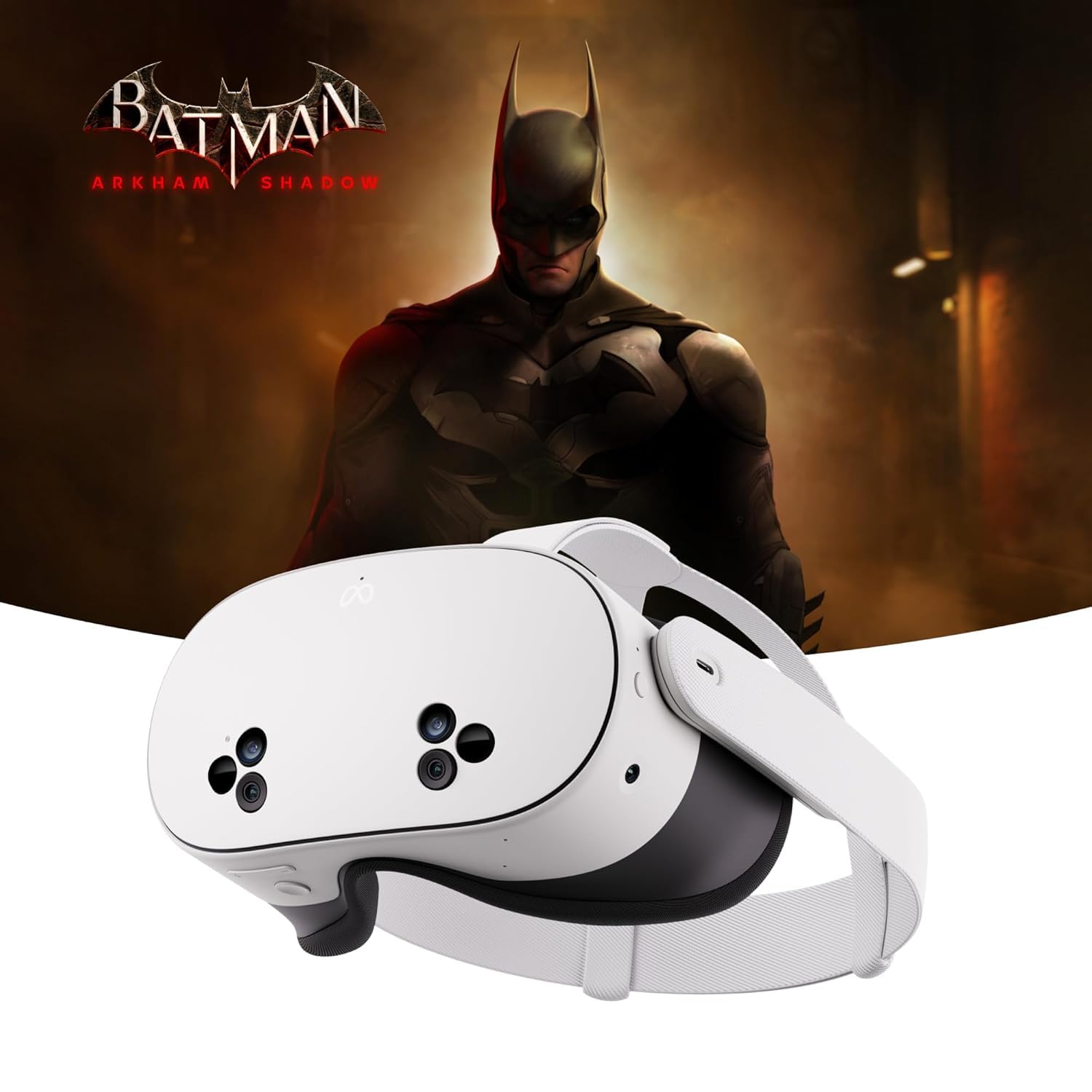Meta Quest 3S Headset β 128GB VR Storage | Batman Arkham Shadow + 3-Month Trial 128GB Headset + Controllers Games