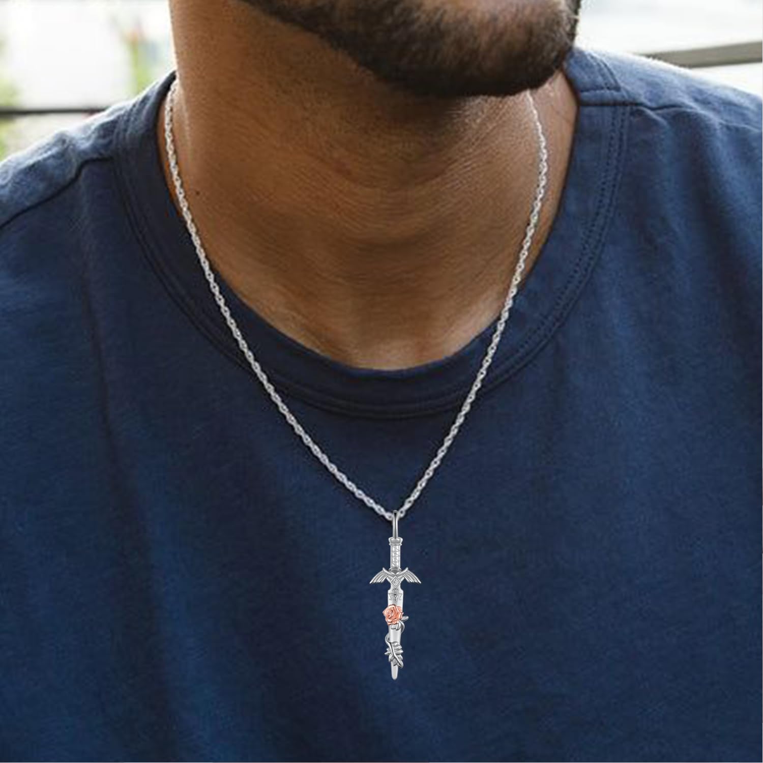 Master Sword Necklace – Sterling Silver Link Sword Pendant | Hyrule Warriors Jewelry Jewelry