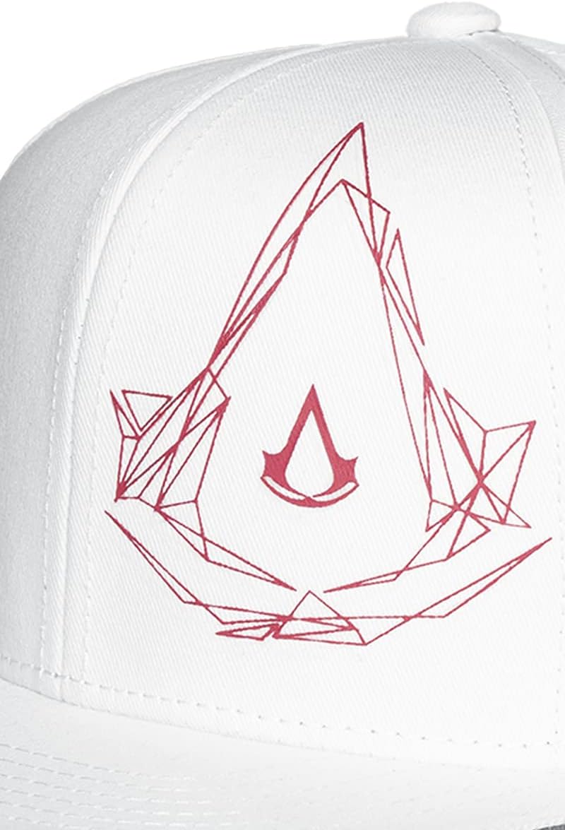 Assassin's Creed Baseball Cap Side Logo Official White Snapback Size One Size