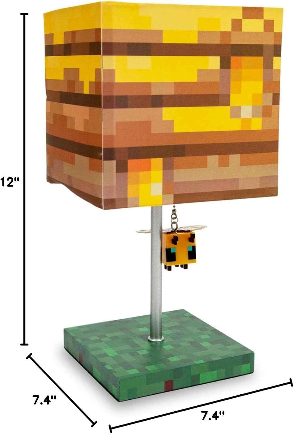 Minecraft Bee Lamp - Yellow Bee Nest Mood Light with 3D Puller | Kids Desk Lamp Home Decor