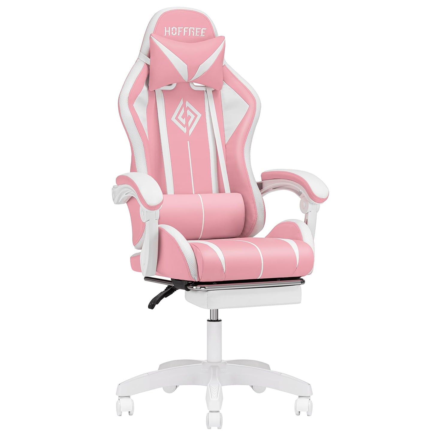 RGB Gaming Chair – Massage Gaming Chair with Bluetooth Speakers, Footrest & LED Lights Gaming Accessories