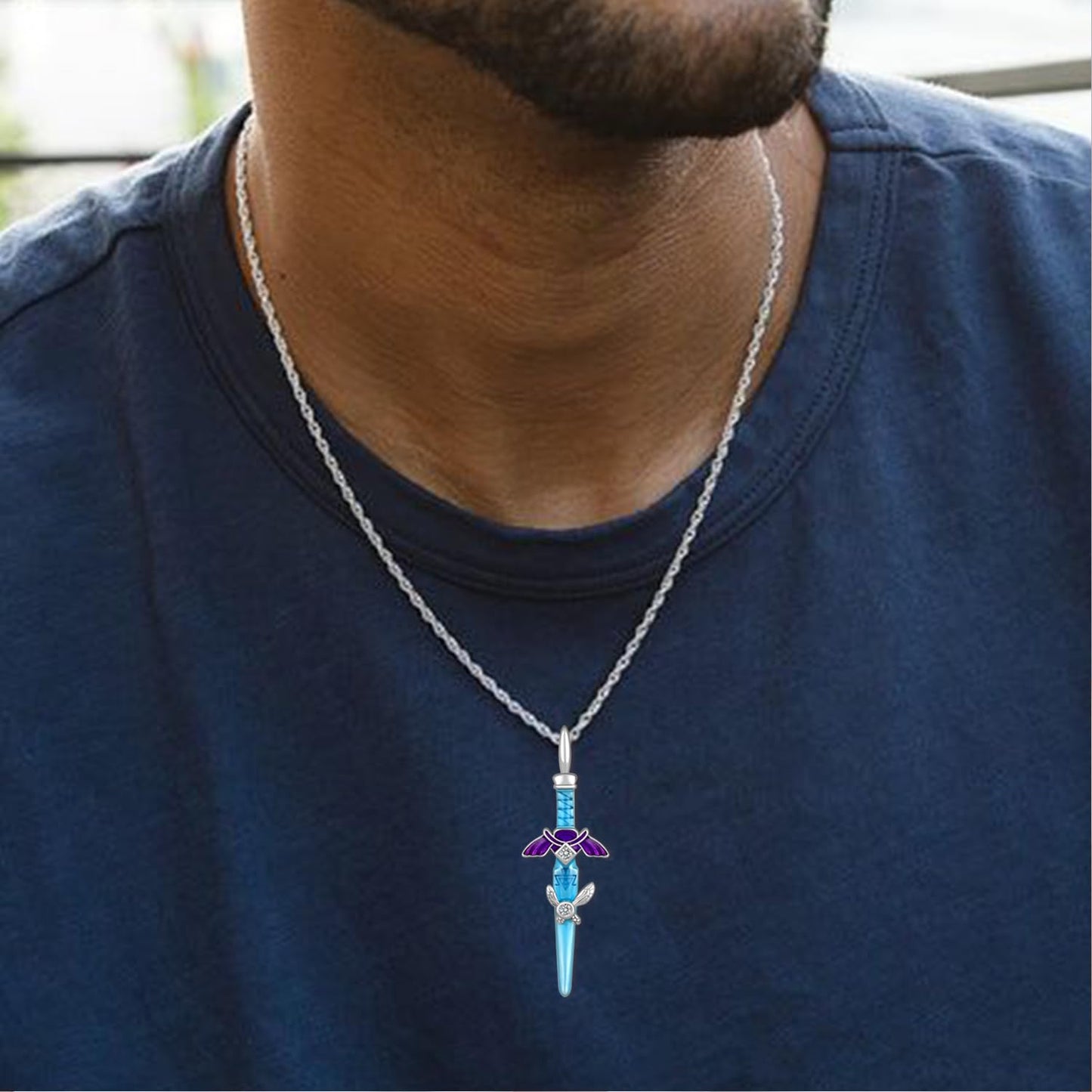 Master Sword Necklace – Sterling Silver Link Sword Pendant | Hyrule Warriors Jewelry Jewelry