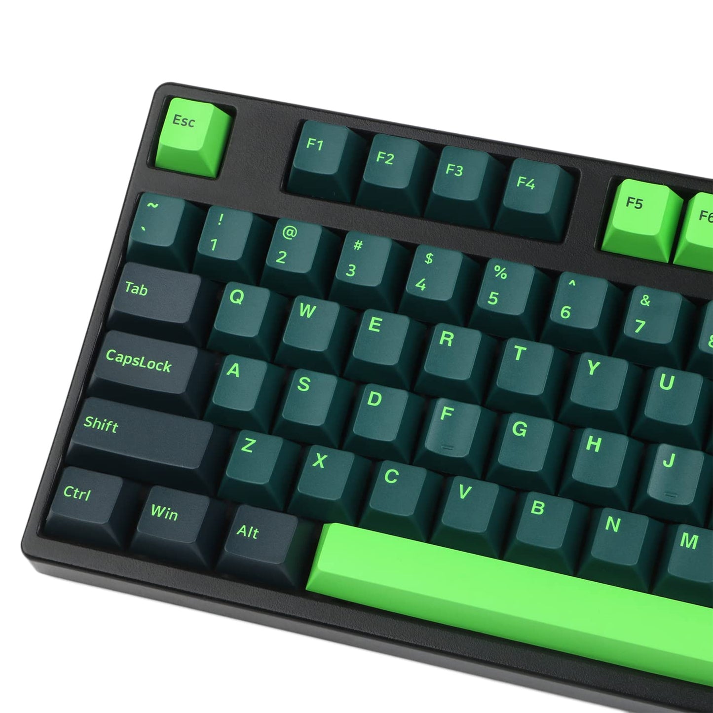 GTSP 61 Keycaps 60 Percent, Ducky One 2 Mini Keycaps for Mechanical Keyboard OEM Profile RGB PBT Keycap Set with Key Puller for Cherry MX Switches SK 61/Joker (Only keycaps) Blue