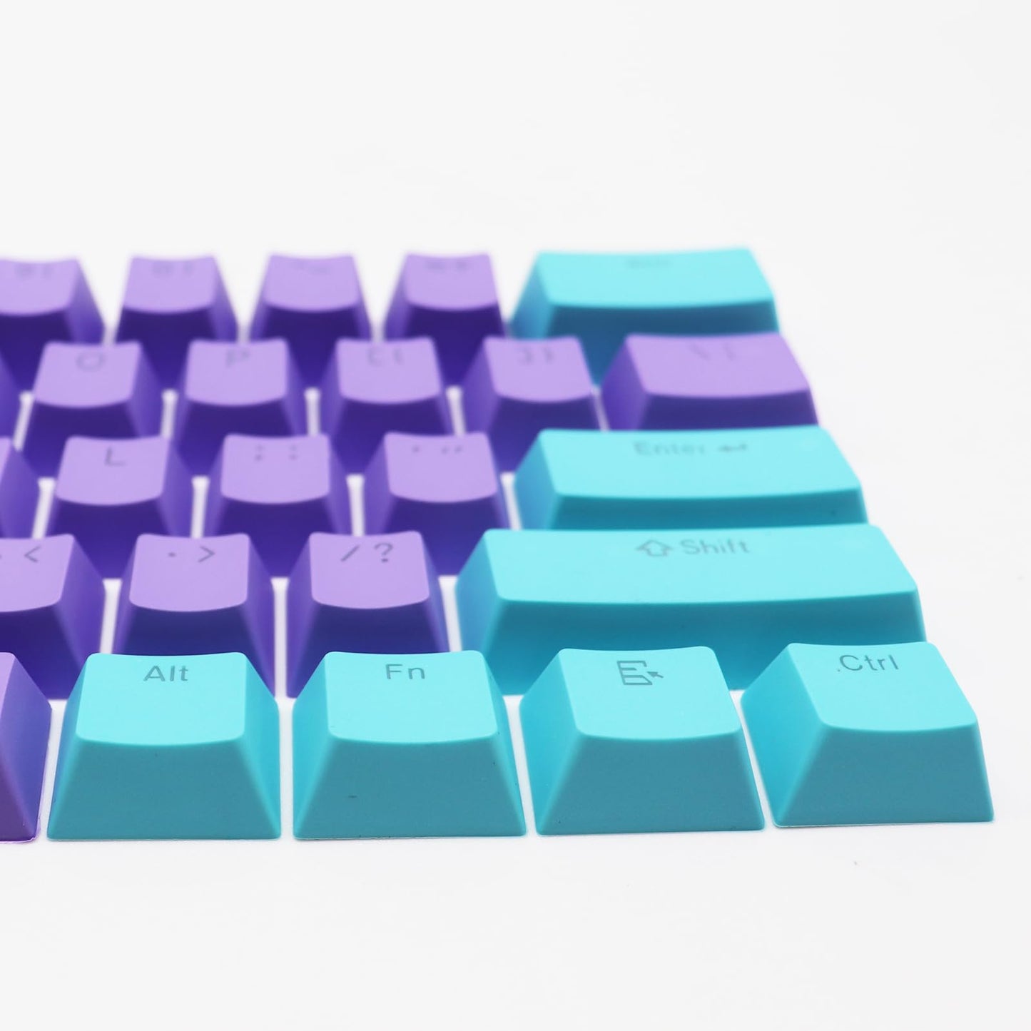 GTSP 61 Keycaps 60 Percent, Ducky One 2 Mini Keycaps for Mechanical Keyboard OEM Profile RGB PBT Keycap Set with Key Puller for Cherry MX Switches SK 61/Joker (Only keycaps) Blue