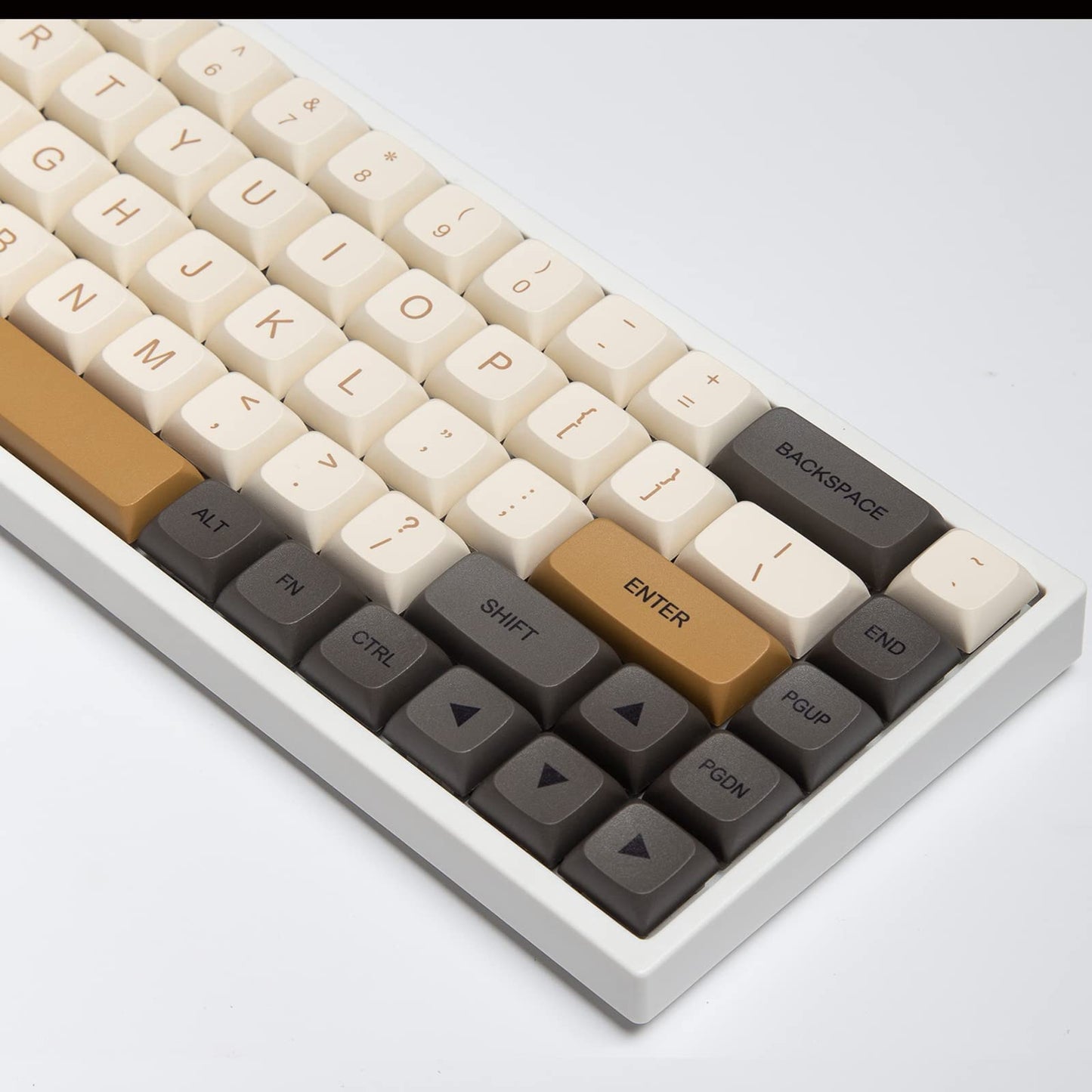 GTSP 61 Keycaps 60 Percent, Ducky One 2 Mini Keycaps for Mechanical Keyboard OEM Profile RGB PBT Keycap Set with Key Puller for Cherry MX Switches SK 61/Joker (Only keycaps) Blue