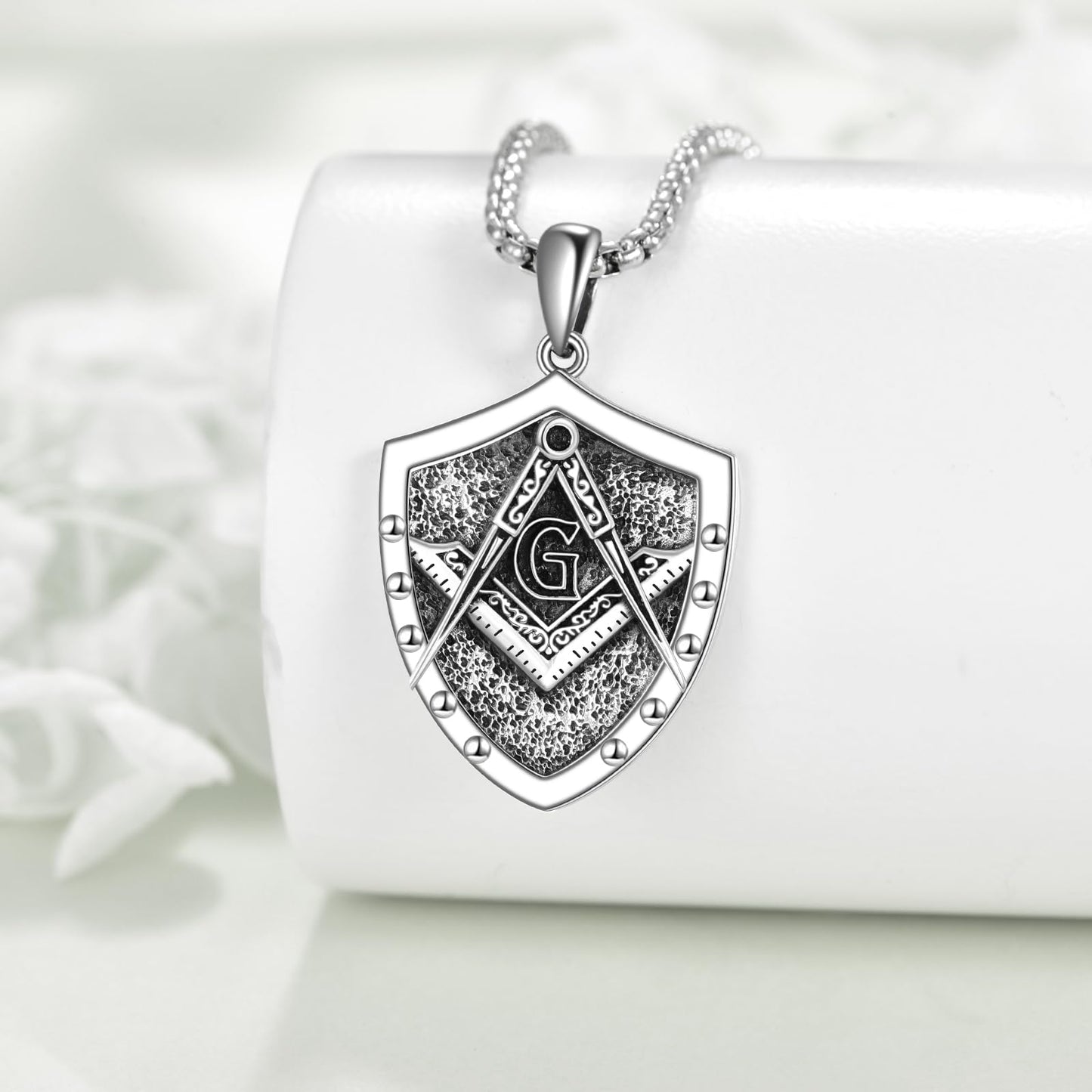 Viking Necklace for Men Sterling Silver Arrowhead/Therian/Raven/Thors Hammer Pendant Necklaces Jewelry Gifts for Men Women