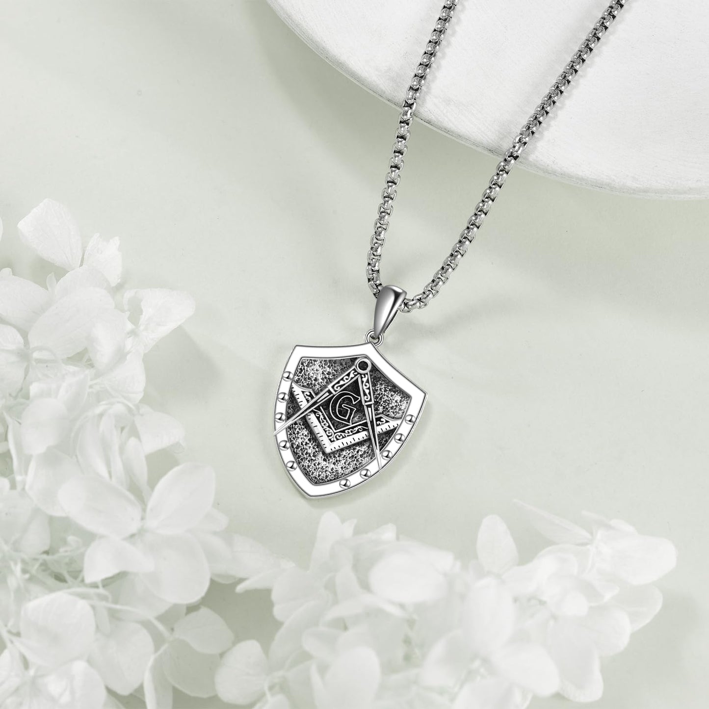 Viking Necklace for Men Sterling Silver Arrowhead/Therian/Raven/Thors Hammer Pendant Necklaces Jewelry Gifts for Men Women