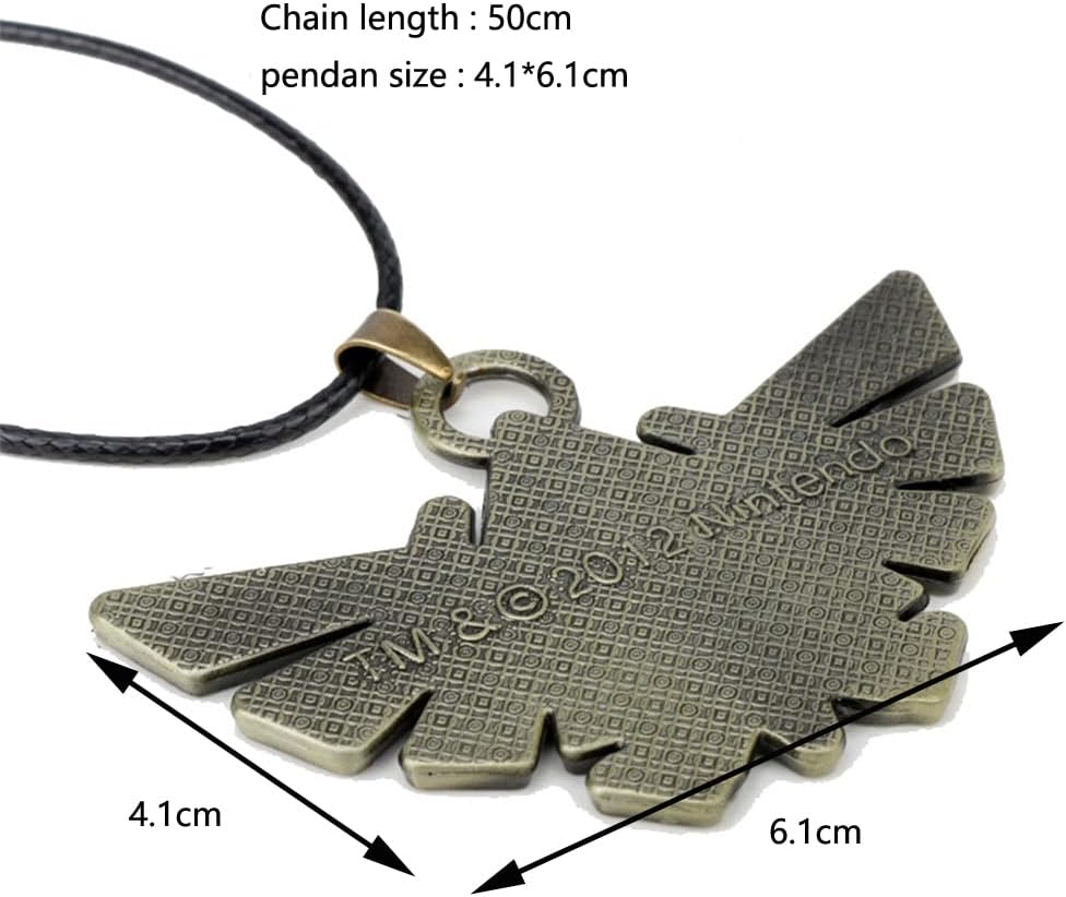 Legend of Zelda Necklace - Triforce Pendant Gift Black Chain Jewelry Set Jewelry