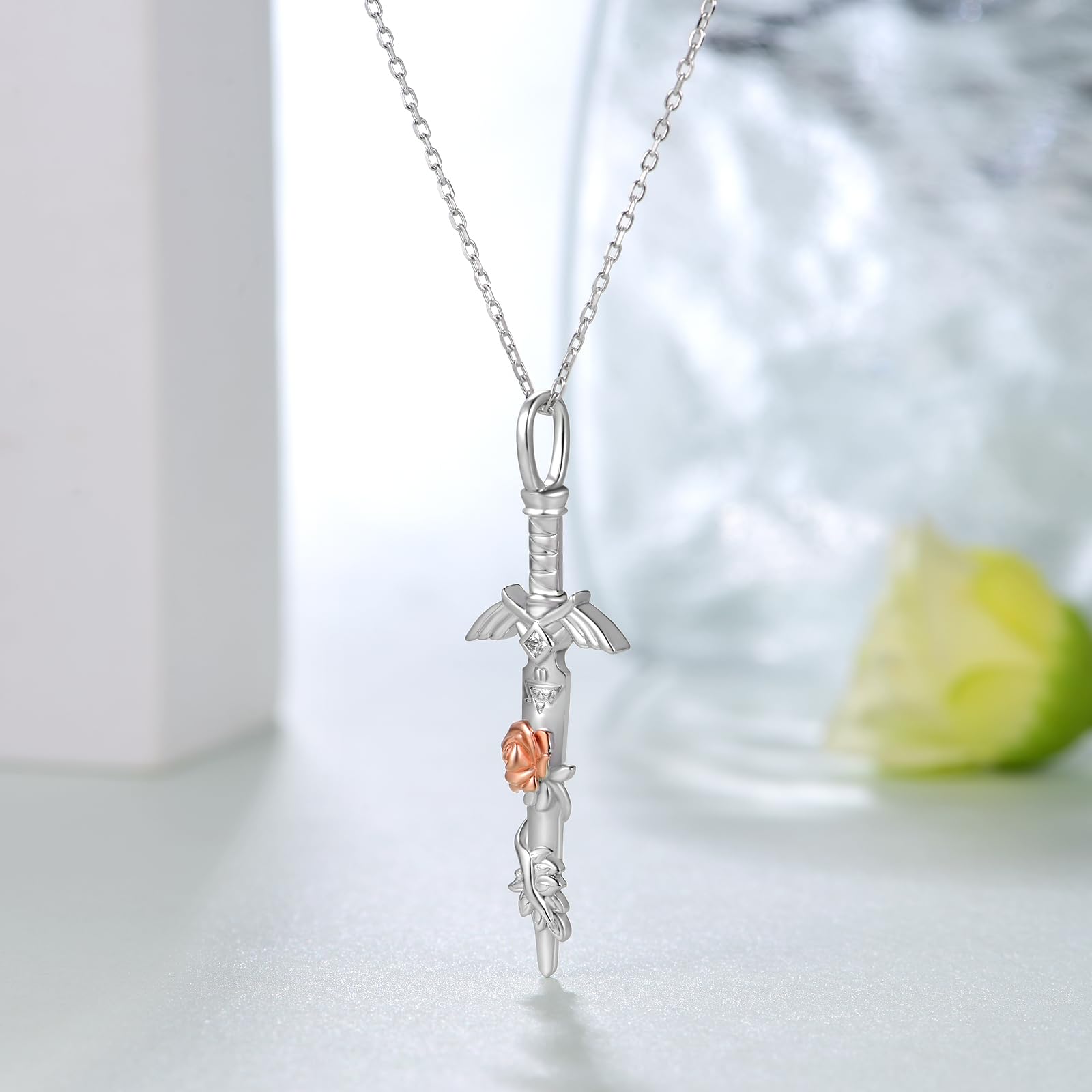 Master Sword Necklace – Sterling Silver Link Sword Pendant | Hyrule Warriors Jewelry Jewelry