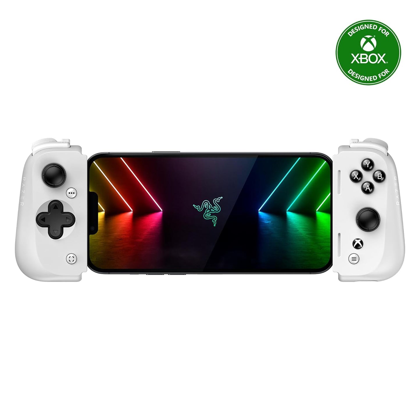 Razer Kishi V2 Mobile Gaming Controller for Android: Console Quality Controls - Universal Fit - Stream PC, Xbox, PlayStation, Touch Screen Android Games - Customizable Triggers - Ergonomic Design White Kishi V2 iPhone (Xbox)