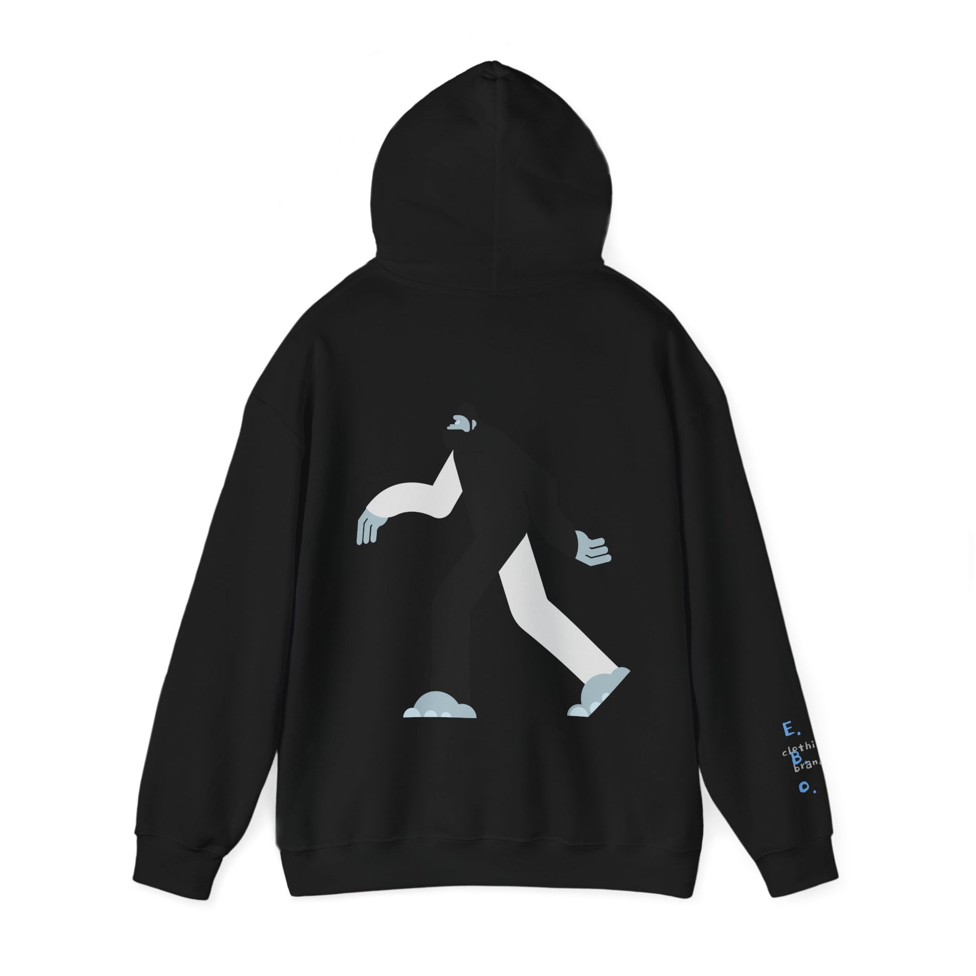 Giant Yeti Hoodie Unisex Sweatshirt, Sasquatch Pullover Monster Hooded Top EBO Design for Yeti Lovers Hoodie