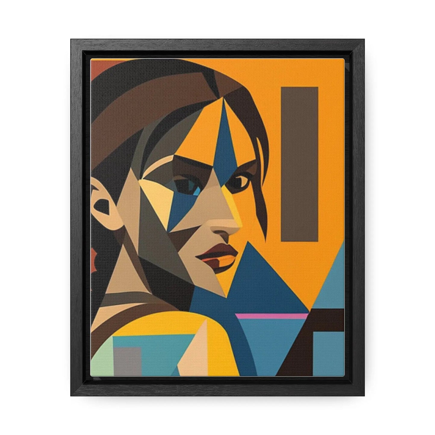 Tomb Raider Gallery Canvas Wraps, Vertical Frame 8″ x 10″ Premium Gallery Wraps (1.25″) Black