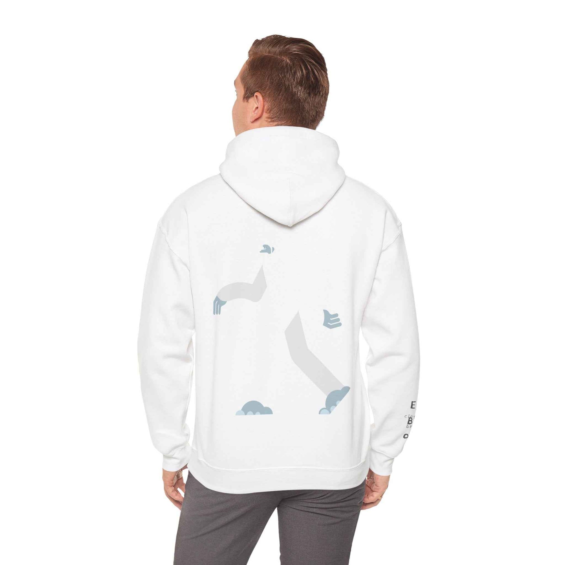 Giant Yeti Hoodie Unisex Sweatshirt, Sasquatch Pullover Monster Hooded Top EBO Design for Yeti Lovers Hoodie