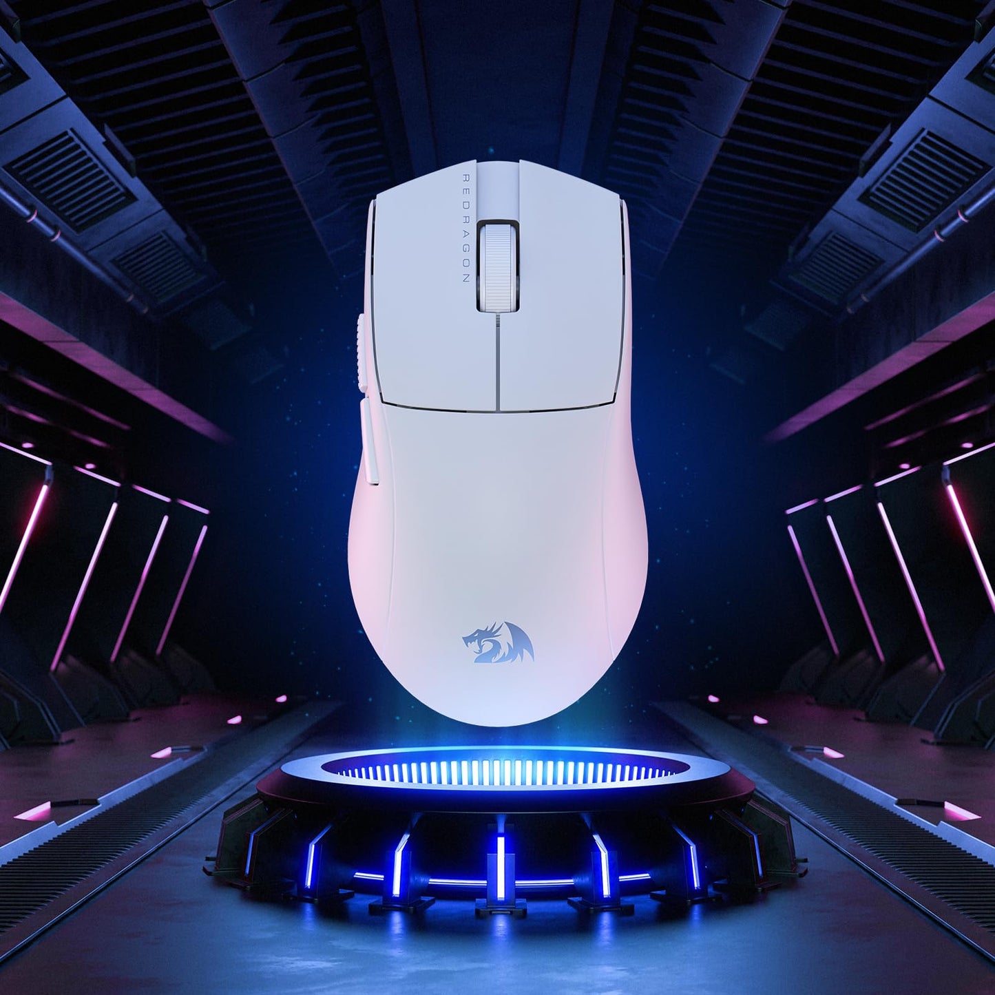 Redragon M916AK PRO 3-Mode Anime Gaming Mouse, 42G Ultra-Light 26K DPI Gaming Mouse w/Ergonomic Natural Grip Build, Full Programmable Buttons, Software Supports DIY Keybinds & DPI