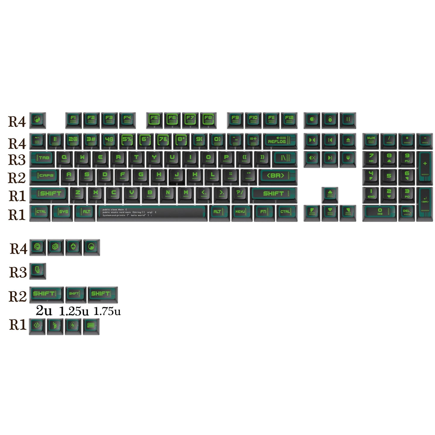 GTSP 61 Keycaps 60 Percent, Ducky One 2 Mini Keycaps for Mechanical Keyboard OEM Profile RGB PBT Keycap Set with Key Puller for Cherry MX Switches SK 61/Joker (Only keycaps) Blue