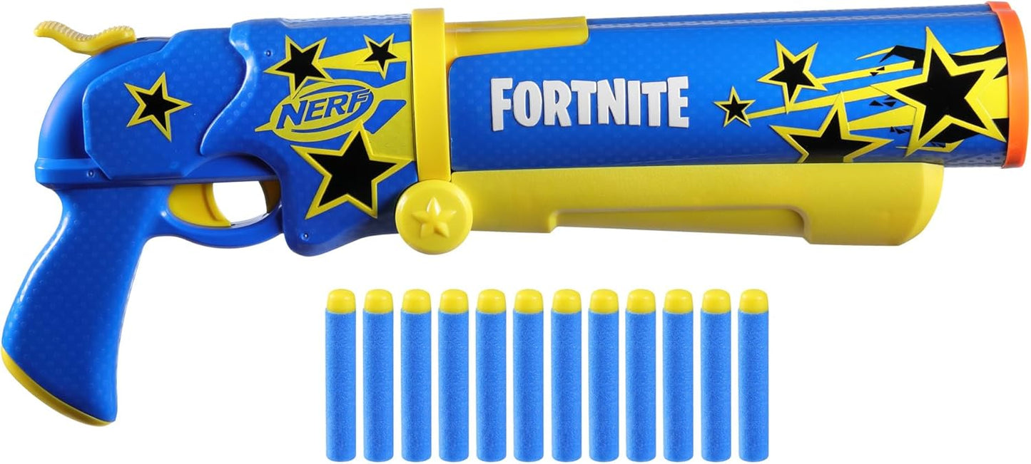 Nerf Fortnite Blaster β Half Tone Hero Wrap | Break Open Barrel, 12 Elite Darts Toy