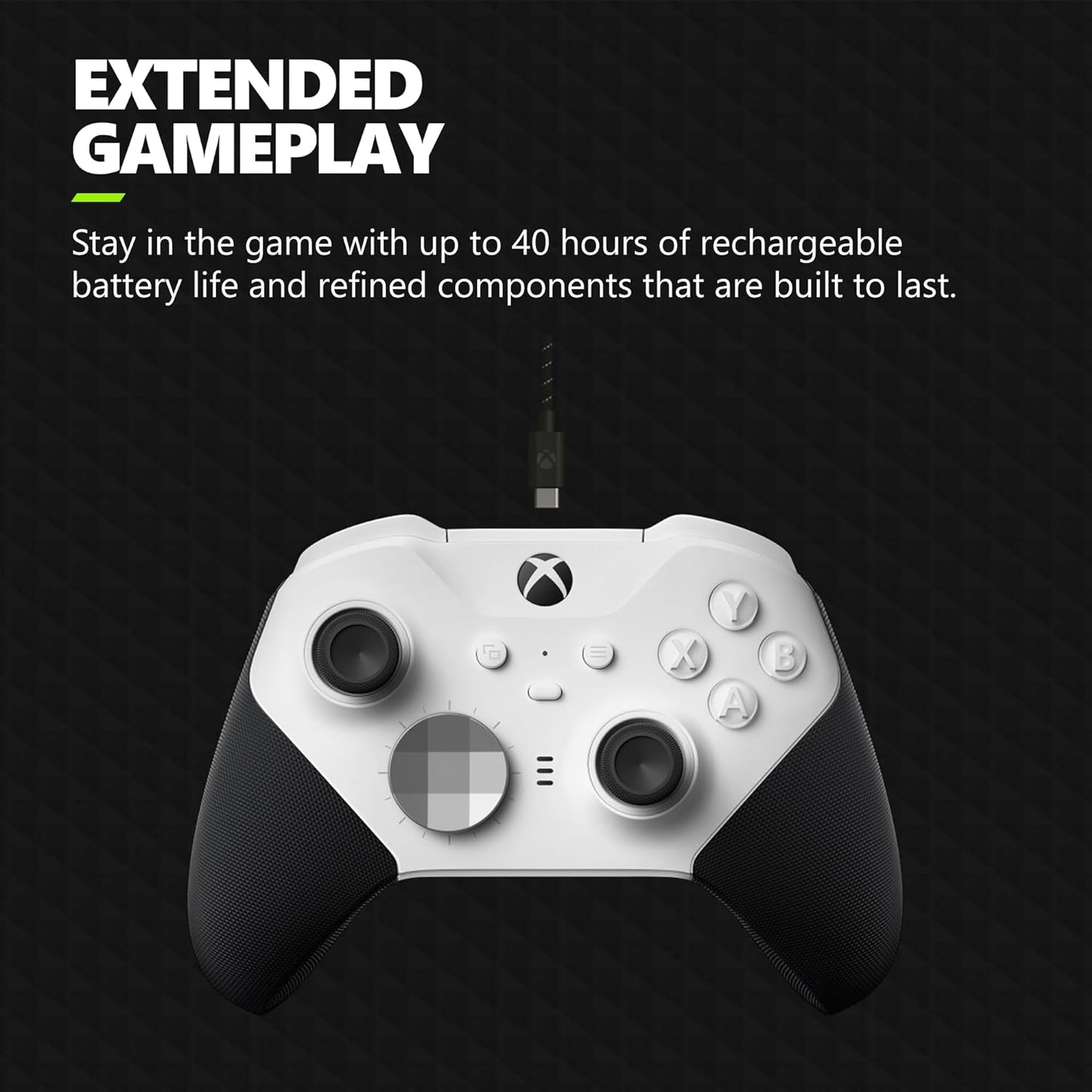 Xbox Elite Series 2 Core Wireless Gaming Controller – Black – Xbox Series X|S, Xbox One, Windows PC, Android, and iOS
