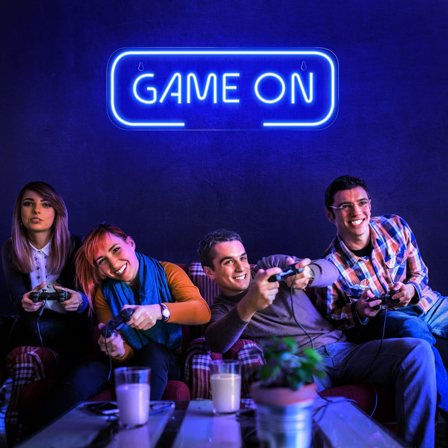 Kavaas Gamer Neon Sign, UV Printed Gaming Neon Sign for Gamer Room Decor - LED Video Game Neon Lights for Bedroom Boys, Gaming Wall decor - Best Gamer Gifts for Teenage Boys, Christmas