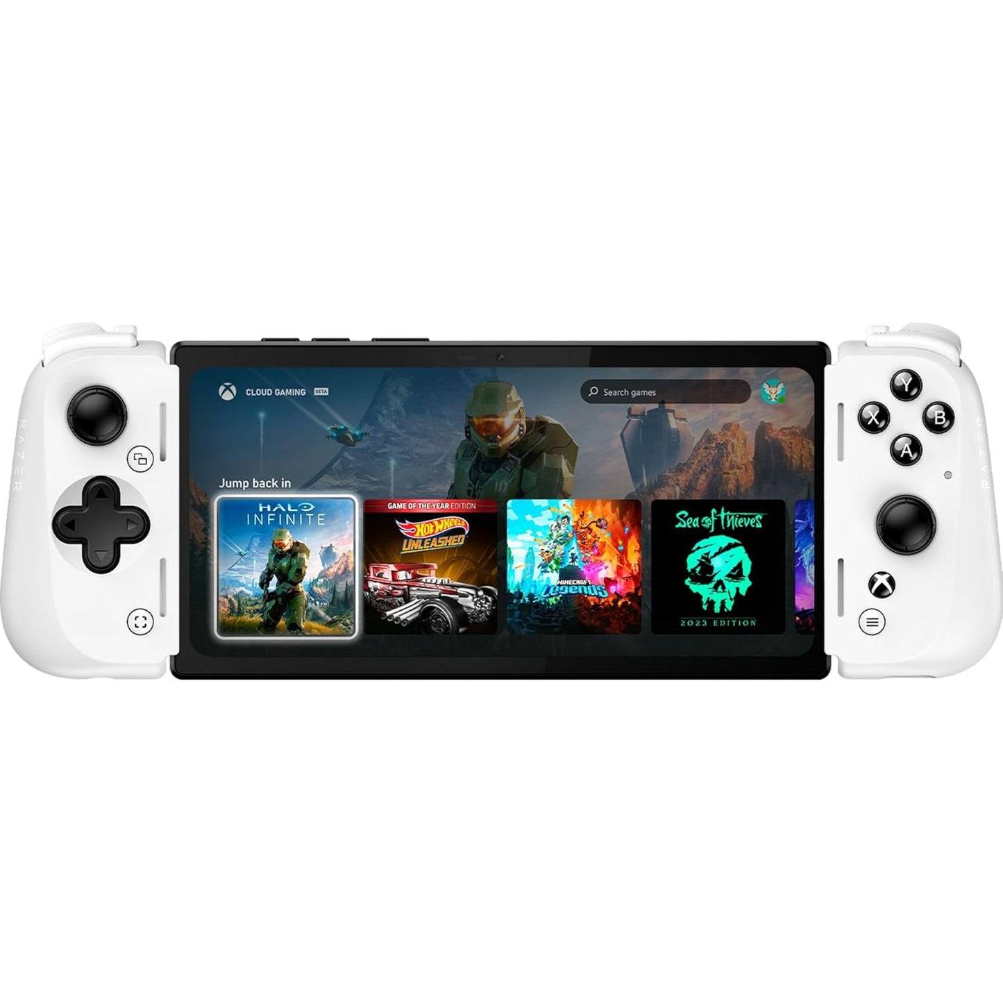 Razer Kishi V2 Mobile Gaming Controller for Android: Console Quality Controls - Universal Fit - Stream PC, Xbox, PlayStation, Touch Screen Android Games - Customizable Triggers - Ergonomic Design White Kishi V2 Pro Android (Xbox)