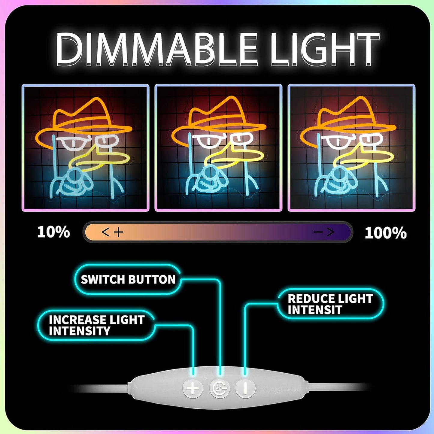 Skull Neon Sign – Yellow LED Neon Lights for Game Room Decor & Man Cave Lighting Home Decor