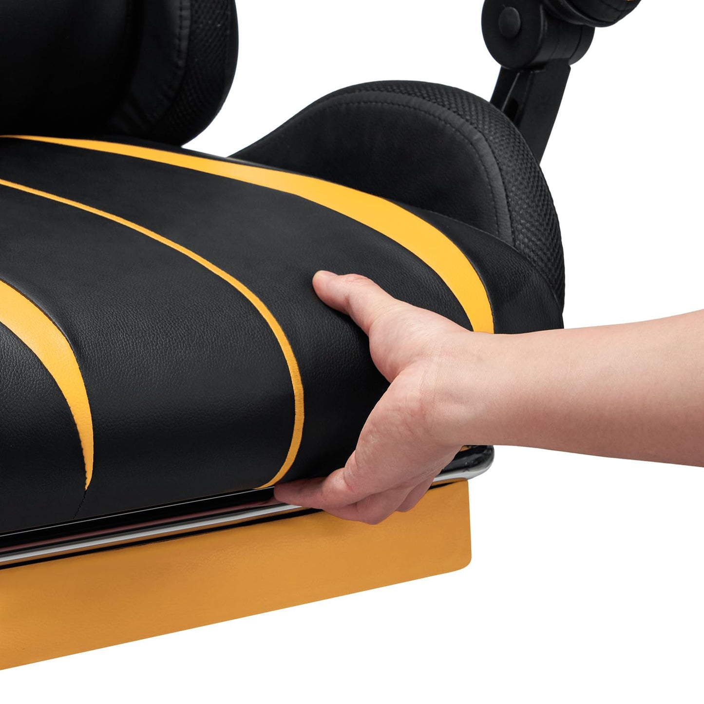 RGB Gaming Chair – Massage Gaming Chair with Bluetooth Speakers, Footrest & LED Lights Gaming Accessories