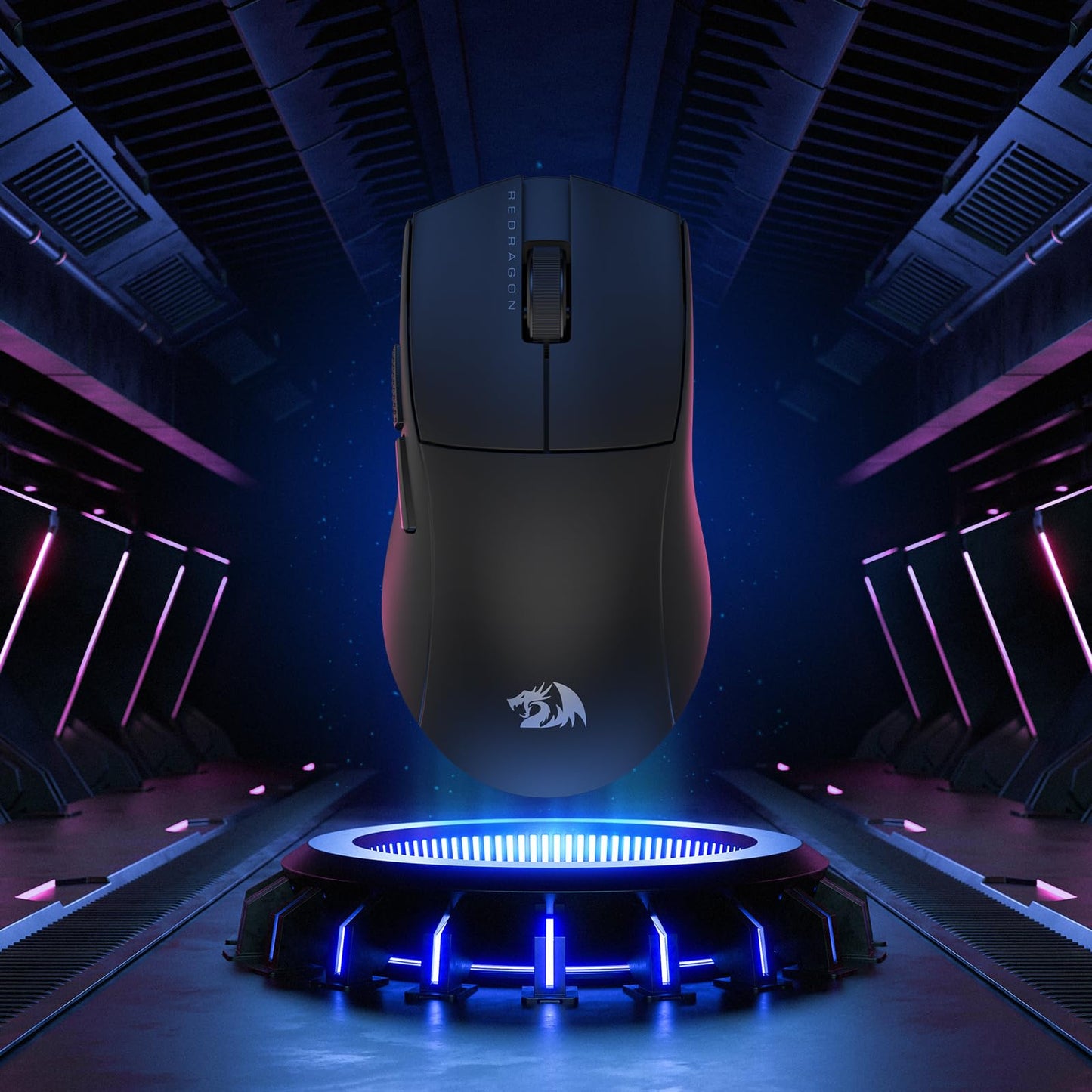 Redragon M916AK PRO 3-Mode Anime Gaming Mouse, 42G Ultra-Light 26K DPI Gaming Mouse w/Ergonomic Natural Grip Build, Full Programmable Buttons, Software Supports DIY Keybinds & DPI
