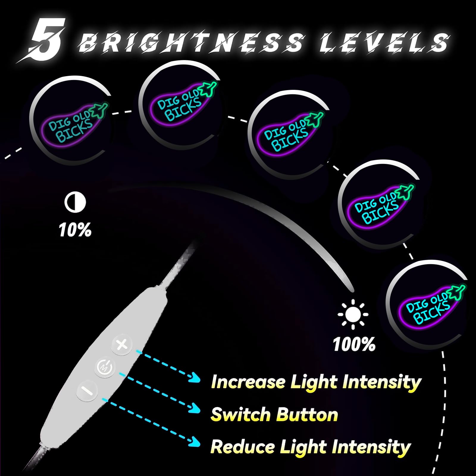 Skull Neon Sign – Yellow LED Neon Lights for Game Room Decor & Man Cave Lighting Home Decor