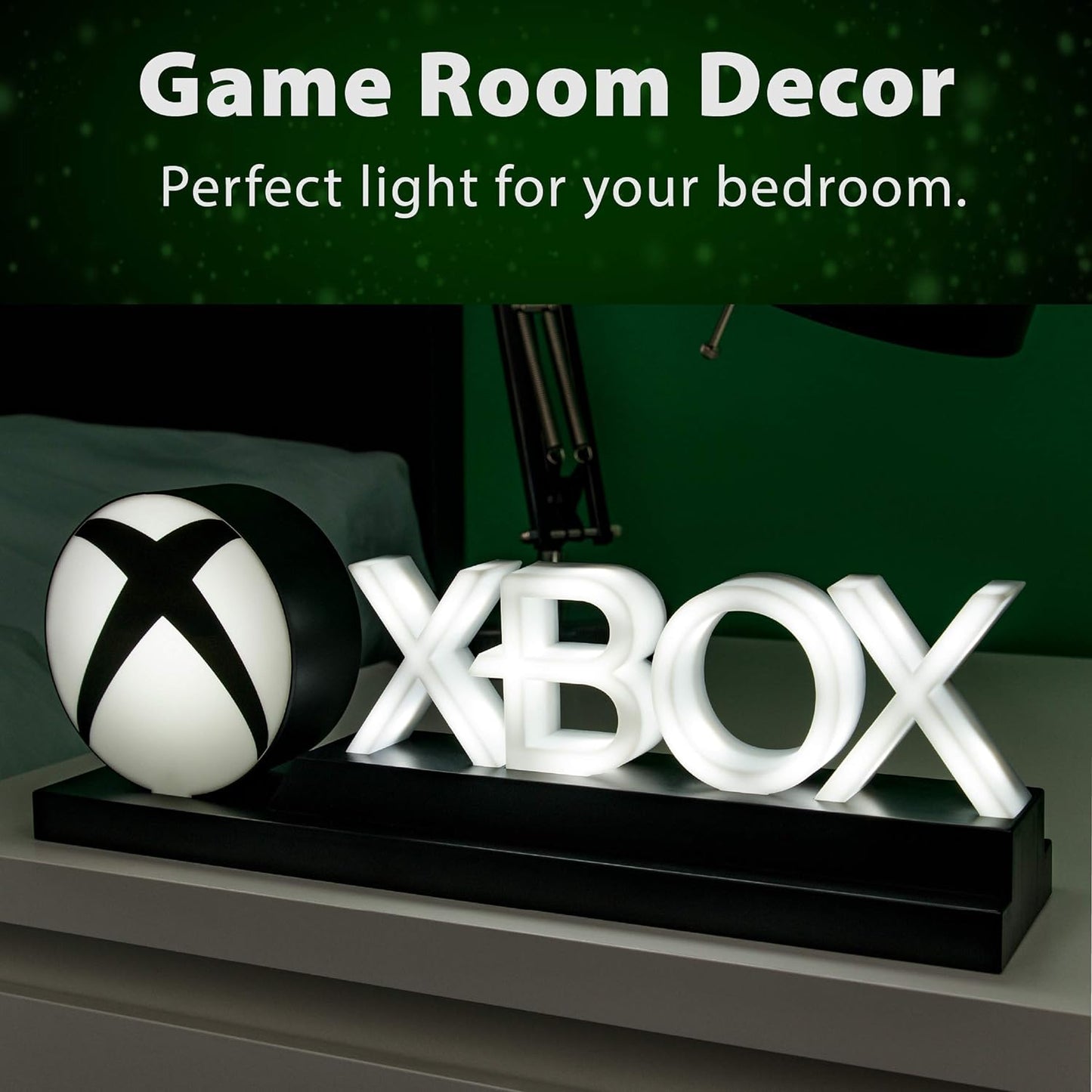 Xbox Icons Light - USB Powered Gaming Desk Lamp with Dynamic & Standard Lighting Modes