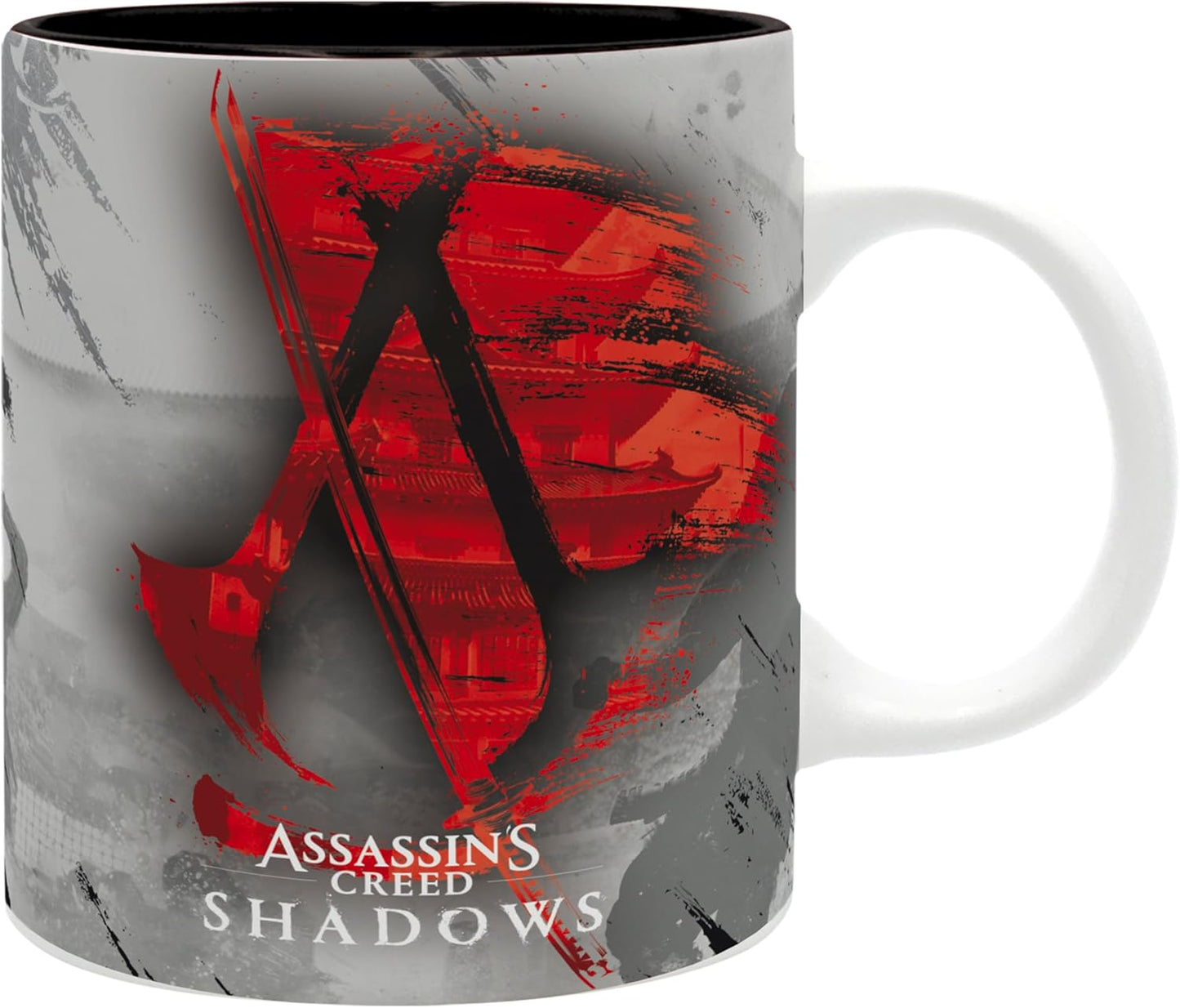 ABYSTYLE Assassin's Creed Crest Shadows Ceramic Coffee Mug 11 Oz. Video Game Drinkware Home & Kitchen Essential Gift