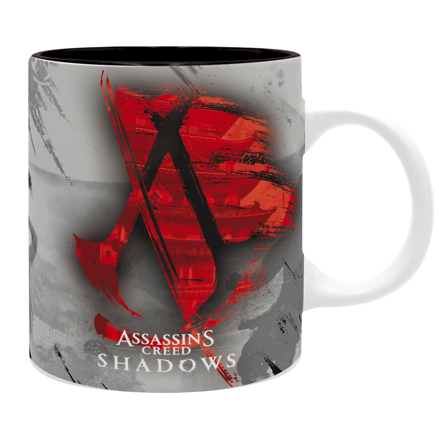 ABYSTYLE Assassin's Creed Crest Shadows Ceramic Coffee Mug 11 Oz. Video Game Drinkware Home & Kitchen Essential Gift