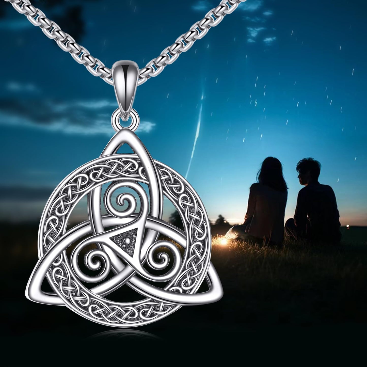 Viking Necklace for Men Sterling Silver Arrowhead/Therian/Raven/Thors Hammer Pendant Necklaces Jewelry Gifts for Men Women