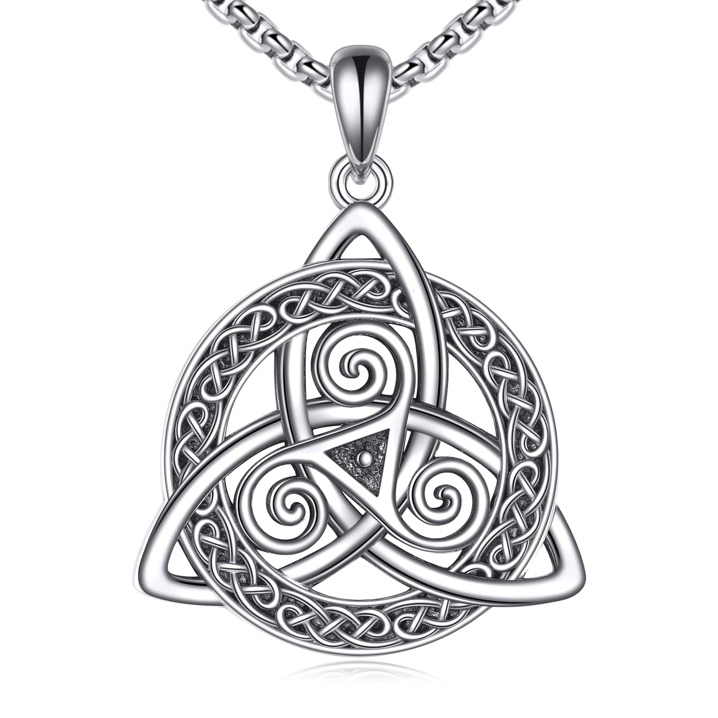 Viking Necklace for Men Sterling Silver Arrowhead/Therian/Raven/Thors Hammer Pendant Necklaces Jewelry Gifts for Men Women