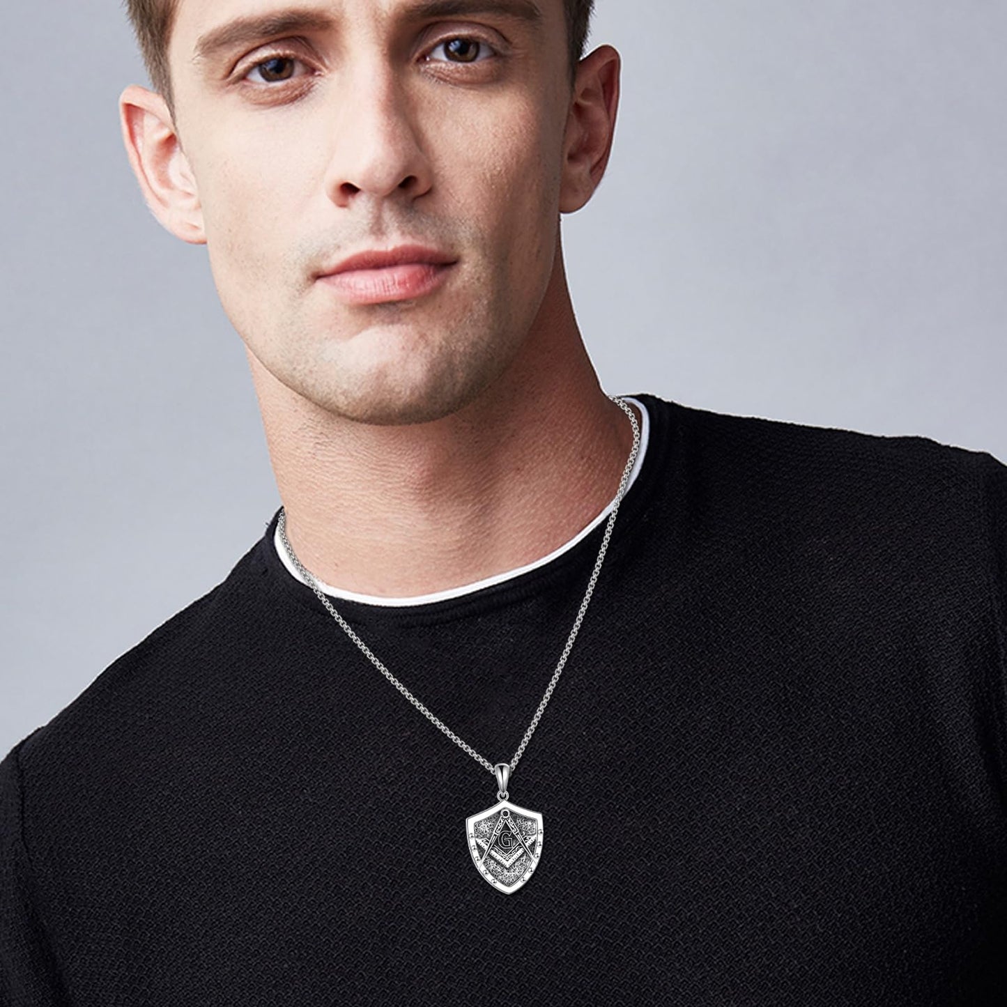Viking Necklace for Men Sterling Silver Arrowhead/Therian/Raven/Thors Hammer Pendant Necklaces Jewelry Gifts for Men Women