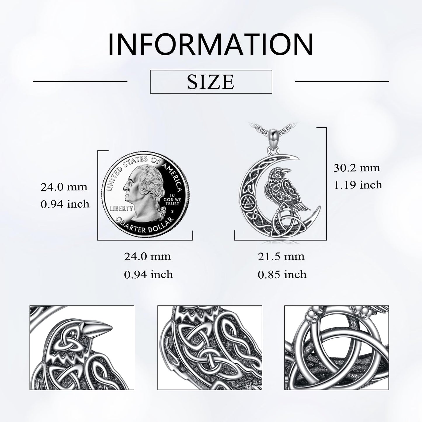 Viking Necklace for Men Sterling Silver Arrowhead/Therian/Raven/Thors Hammer Pendant Necklaces Jewelry Gifts for Men Women