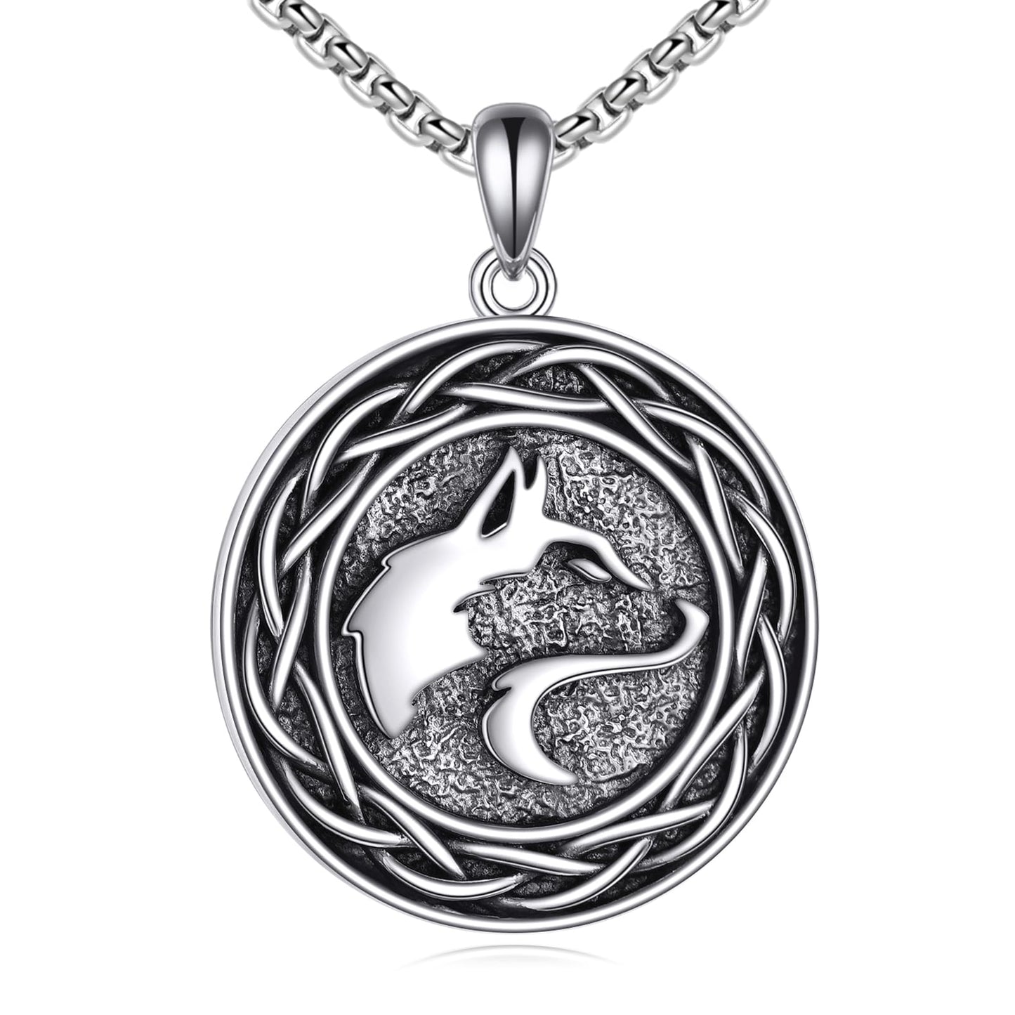 Viking Necklace for Men Sterling Silver Arrowhead/Therian/Raven/Thors Hammer Pendant Necklaces Jewelry Gifts for Men Women