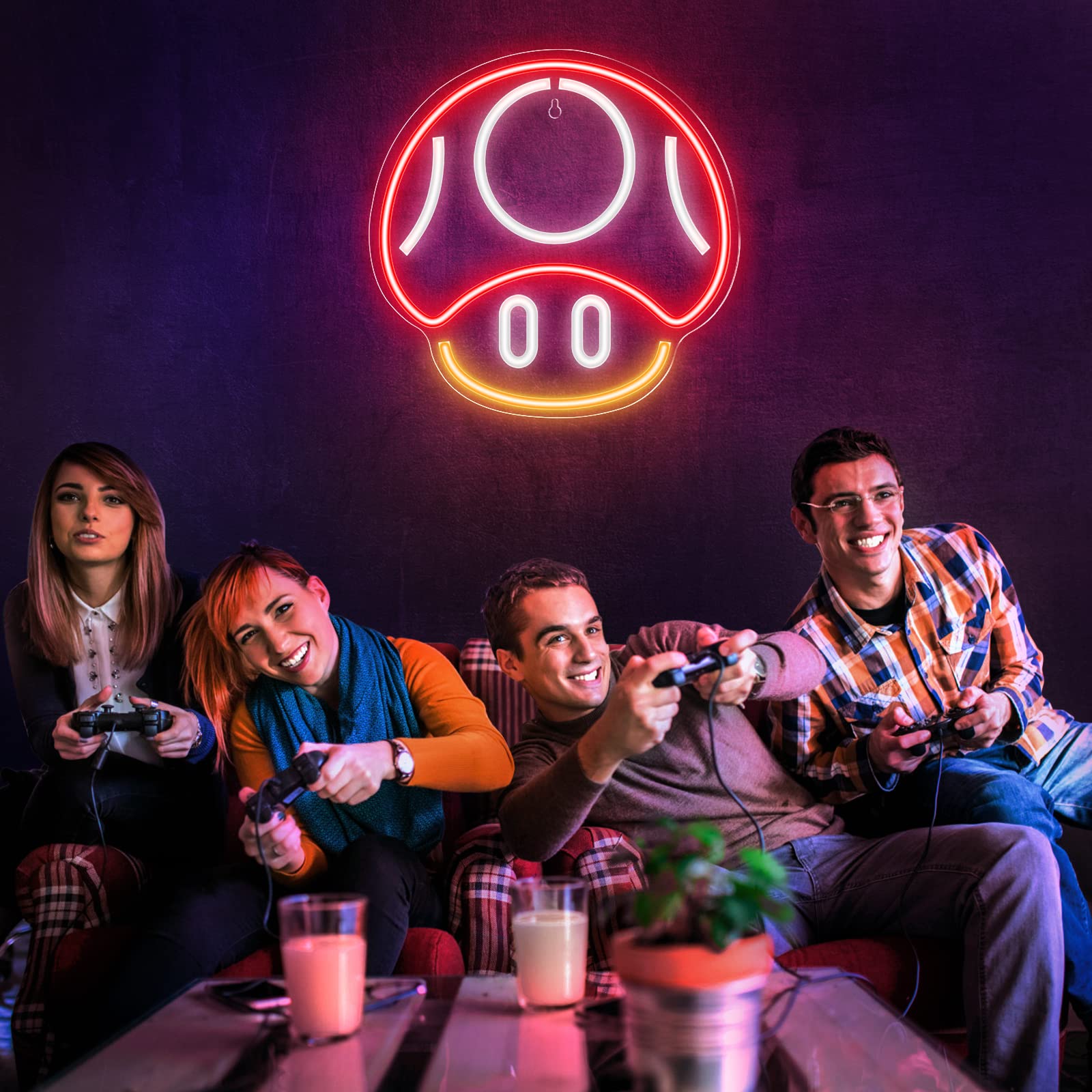 Gaming Neon Sign - LED Neon Light for Game Room Decoration | Teen Gamer Gift Home Decor