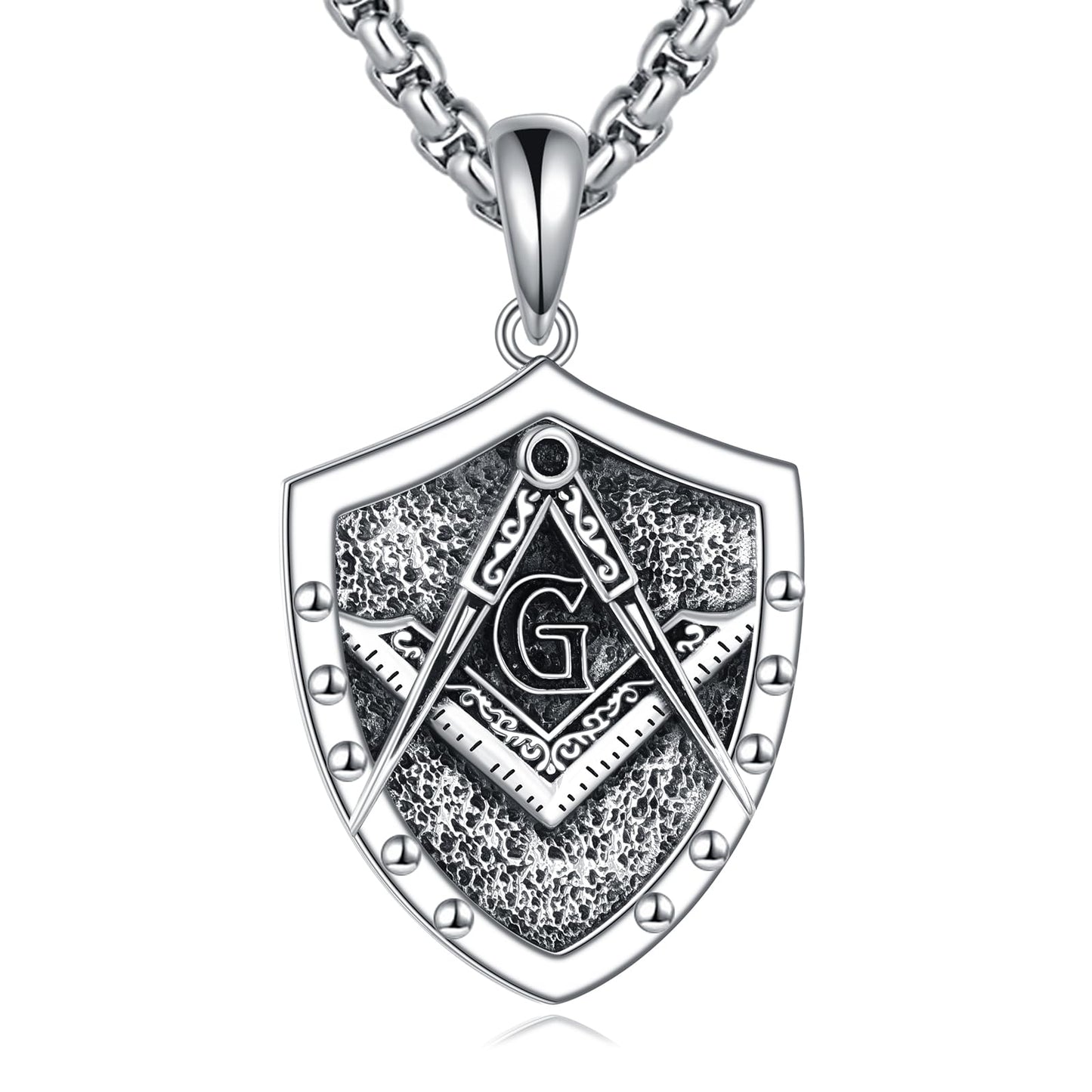 Viking Necklace for Men Sterling Silver Arrowhead/Therian/Raven/Thors Hammer Pendant Necklaces Jewelry Gifts for Men Women